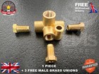 Land Rover Series 1 2 2a 3 Brass Brake Pipe Union 4 Way Connector 241690 565719