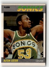 1987-88 Fleer - Alton Lister #64 Supersonics