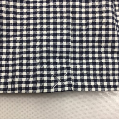 J Crew Etuikleid Damen 000 Gingham kariert kariert ärmellos Gürtel dunkelblau - Bild 8 von 12