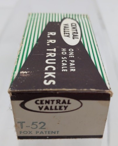 Central Valley Models T-52 HO Scale Fox Patent Freight Trucks (Box of 2)