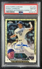 Marketplace image: 1/1 RANDY JOHNSON PSA 8 2023 TOPPS CHROME #CLA-RJ LEGENDS SUPERFRACTOR AUTO 1/1