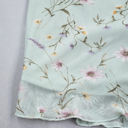 THIRTY THIRTY LA Mesh Babydoll Midi Slip Dress Baby Blue Fairy Grunge 90s Y2K M - Bild 4 von 11