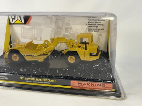 RARE CAT 2009 BRAND NEW BOX DIE CAST 611 WHEEL TRACTOR SCRAPER 1:64 NORSCOT WI - Picture 5 of 11