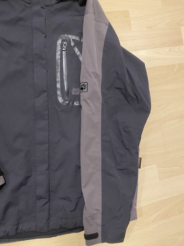 Jack Wolfskin Herren Jacke XL Funktionsjacke wasserdicht schwarz Outdoor gefütte - Bild 3 von 16