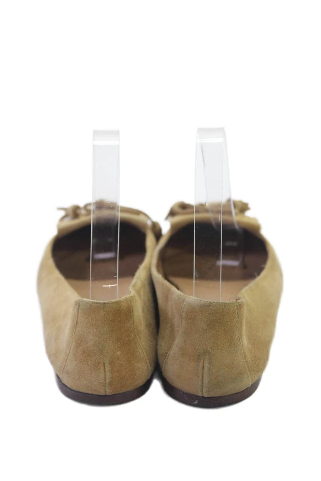 Delman Mujer Gamuza Kilt Detalle Sin Cordones Punta Redonda Planos Castaño Talla 7.5 Foto 3 de 4