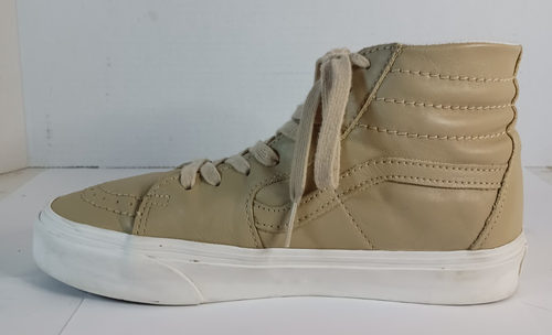 Vans Sk8-Hi Premium Tan Skate Shoes Sneakers Womens Size 8 Mens size 6.5 - Picture 5 of 17