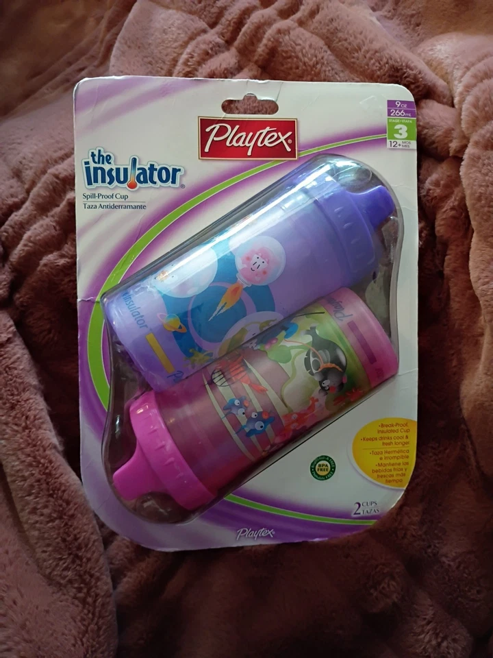 Playtex The Insulator Taza a Prueba de Derrames Sellada Paquete de 2 De Colección 9oz Foto 2 de 4