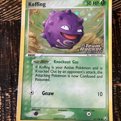 Koffing 61/109 Team Rocket Returns Reverse Holo - Picture 1 of 2