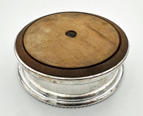 DOPPIO SOTTOBICCHIERE BOTTIGLIA GADROON VECCHIO PIATTO SHEFFIELD GEORGE III c1810 - Foto 6 di 6