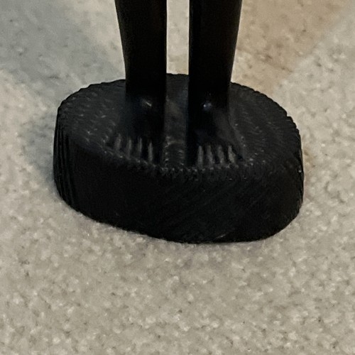 African Ebony Wood Female Statue Hand Carved Tribal 18” Vintage Age Unknown - Bild 11 von 12