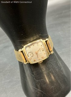 14K Yellow Gold Vintage Men’s Hamilton Watch 37.29g