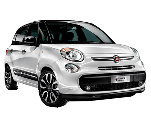 FIAT 500L 2015 MASSGESCHNEIDERTE SITZBEZÜGE KOMPLETT GRAU MIT WEISSEN PUNKTEN - Bild 6 von 9