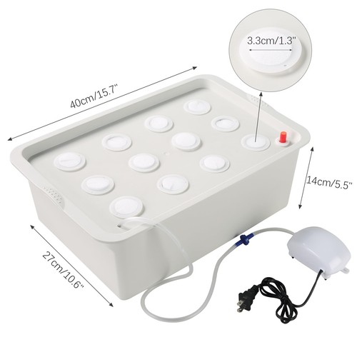 Hydroponic System Growing Kit with Air Pump 12 Holes Soilless Cultivation Gro... - Picture 2 of 6