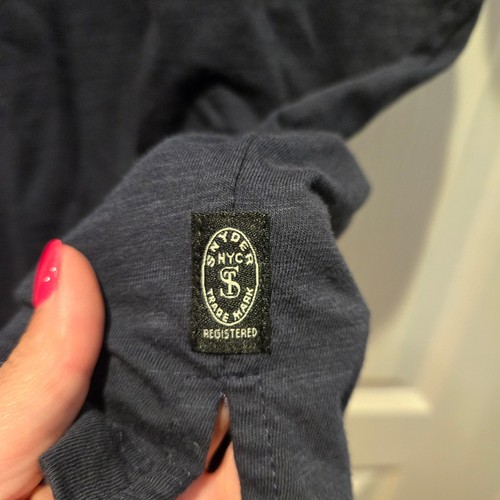 Todd Snyder Navy polo sz S white tipped collar  - Picture 3 of 7