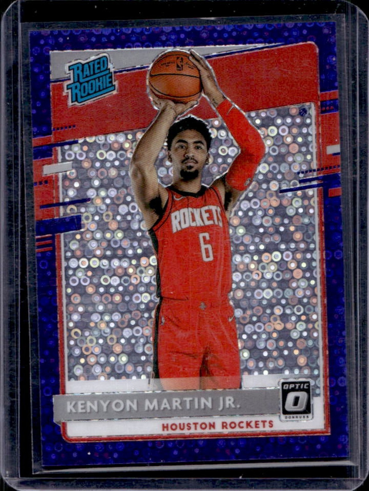 2020-21 Donruss Optic Kenyon Martin Jr. Fast Break Purple RC #33/95 Rockets
