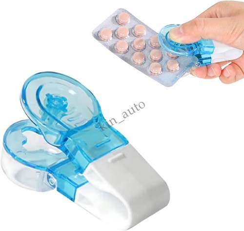 New Portable Pill Taker Remover Tablets Pills Blister Pack Opener Assistance - Picture 5 of 9