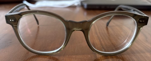 Selima Optique ALEX 04 Hand Made In France Olive Green Frame Glasses With Box