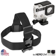 Elastic Adjustable Head Strap Mount Belt For ALL GoPro Hero 3 3+ 4 5 6 US