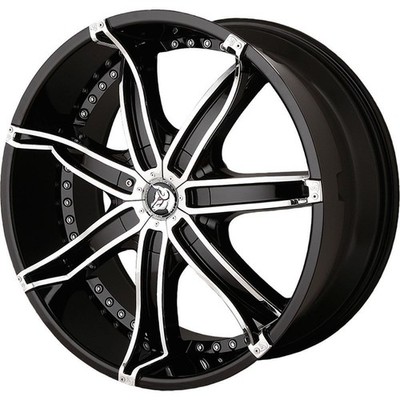 24 inch 24x10 Diablo DNA Black wheels rims 6x5.2 6x132 +35 | eBay