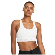 NEW Nike Ultrabreathe Sports Training Bra Racerback Medium Support White Women M