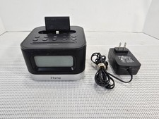 iHome Space Saving Wake Sleep Lighting Dock Radio Alarm Clock Speaker - IPL10
