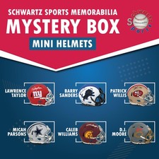 Schwartz Sports Football Stars Signed Mystery Mini Helmet - Series 43 - LE/75 