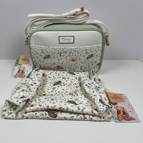 Bandolera y bolso de maquillaje Disney X Primark Winnie The Pooh (suave) de cuero sintético nuevo con etiquetas - Imagen 2 de 13