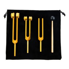 Tuning Forks Set 128Hz, 256Hz, 512Hz - Perfect for Sound, Musical Instrument...