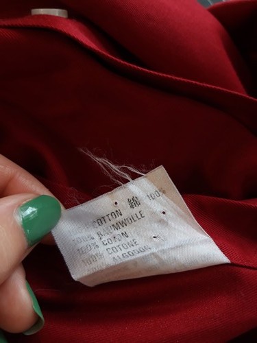 AQUASCUTUM Men's UK Size XL Deep Red Luxury Classic Buttoned Shirt Pre - Loved - Picture 8 of 9