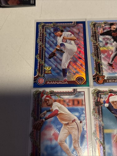 2025 Topps Holiday Lot of 187 Cards Inserts Foil Variations RC See Description - Picture 4 of 18