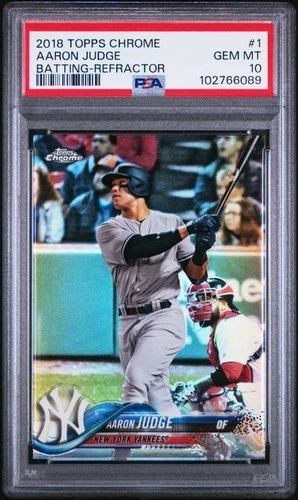 Aaron Judge 2018 Topps Chrome #1 PSA 10 New York Yankees REFRACTOR GEM MT