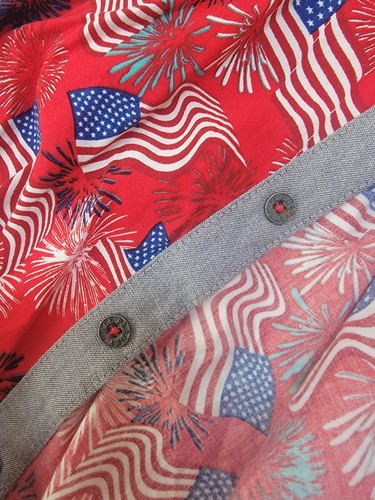 4th July Boy Set Size 6, Shirt+shorts, American Flag - Picture 11 of 13