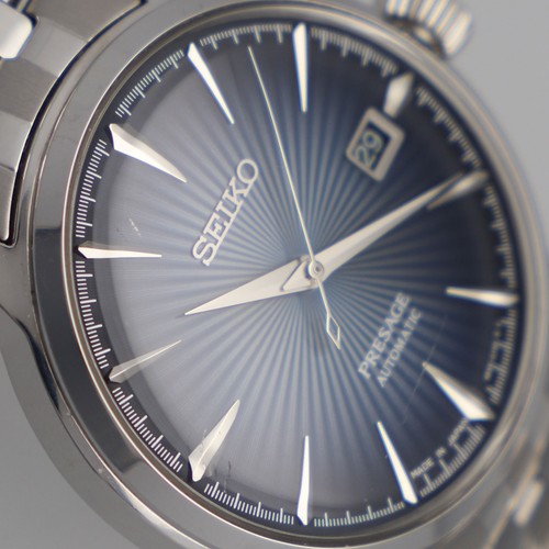 SEIKO 4R35-01T0 Presage WATCH Navy SS AT - Picture 7 of 7