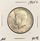 1964 D JFK Half Dollar 90% Silver