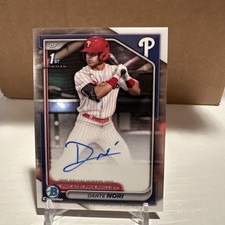2024 Bowman Draft Chrome Dante Nori 1st Prospect On-Card Auto Phillies