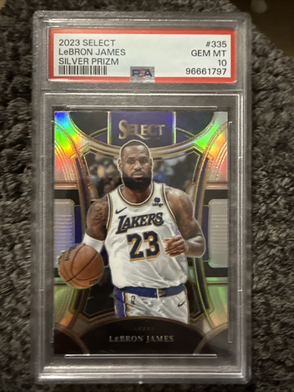 2023-24 Panini Select - Mezzanine Level LeBron James #335 Silver Prizm