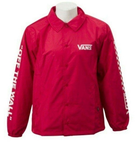 VANS Red Flag Reproduction Coach Jacket Vintage Style - Picture 3 of 6