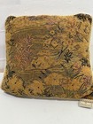 Vintage Waterford Newgate Floral Tapestry Corduroy Throw Pillow 14"Cotton MCM