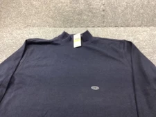 Van Heusen Shirt Mens Blue Small Mock Neck Turtleneck Pullover  Long Sleeve