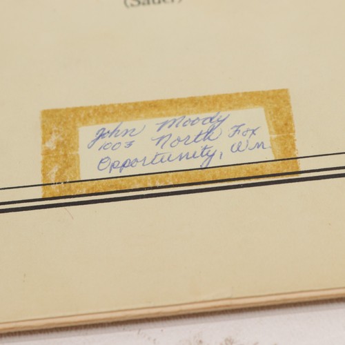 Schumann Konzert Concerto A Minor Piano Sheet Music Back Cover Missing - Picture 2 of 5