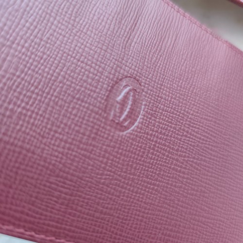 CARTIER PORTAFOGLIO con Porta Assegni Staccabile Pelle Bordeaux NUOVO VINTAGE - Imagen 7 de 18