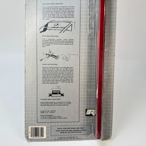 Vintage 1985 Retro NOS Rally "Night Rider" Light Turn Signals Knight - Picture 6 of 12