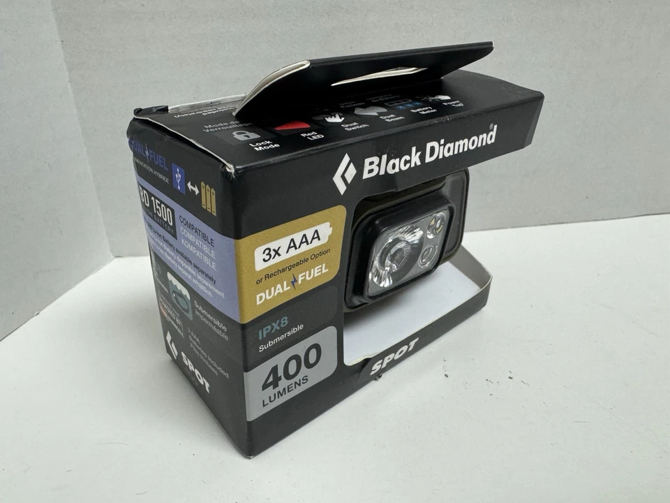 Faro Black Diamond Spot 400 oliva oscuro 400 lúmenes doble combustible UPC 793661519751 Foto 4 de 4