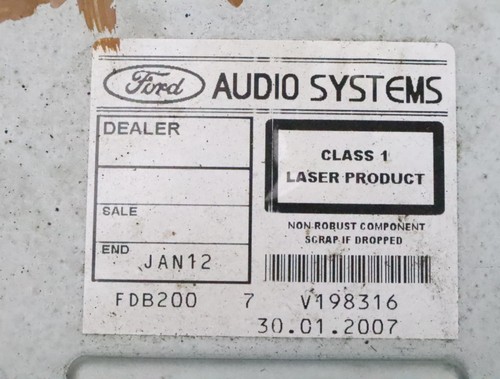 Gebrauchtes Autoradio FORD FIESTA V Phase 2 - 1.4 TDCI - - Bild 6 von 6