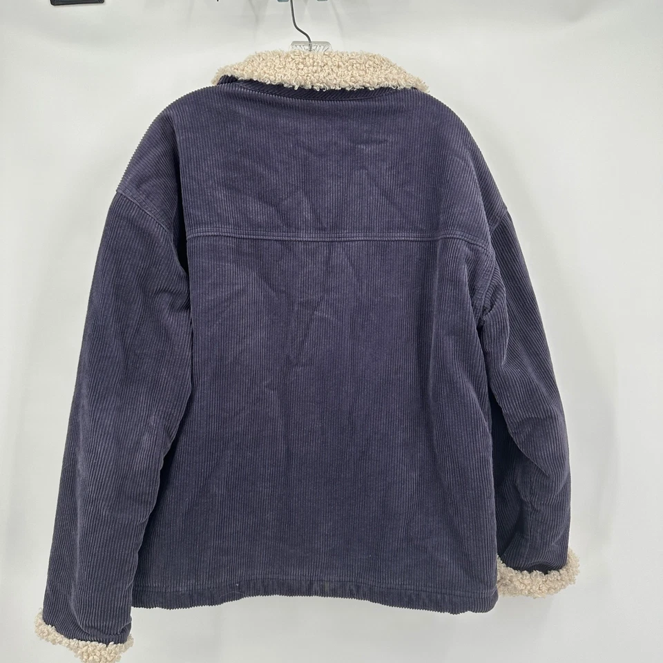 Abrigo Pacsun Mujer Y2K Pana Tareas Chaqueta Granero Talla XS/S Grunge Indie Sherpa Foto 2 de 4