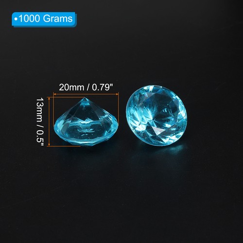 550Pcs Acrylic Diamond 20mm Vase Filler Wedding Table Crystals Gems Colorful - Picture 2 of 8
