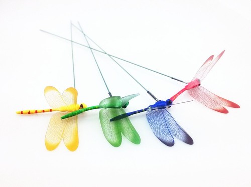 20pcs Garden Yard Planter Colorful Whimsical Dragonfly Lawn Stakes Garden Orn... - Picture 3 of 7