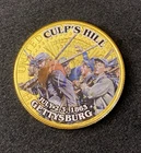 Colorized Kennedy JKF Half Dollar Civil War Gettysburg Culp's Hill Free Shipping