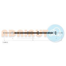 Handbremsseil hinten rechts für Fiat 500 312 C | 860694