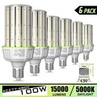 6 Pack 400W Equivalent LED Corn Area Lights 100W 480V Warehouse Parking Lot Lamp